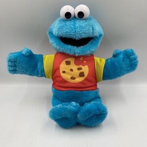 Sesame Street Push Talking Cookie Monster Plush Stuffed Animal Toy 2023 Jazwares
